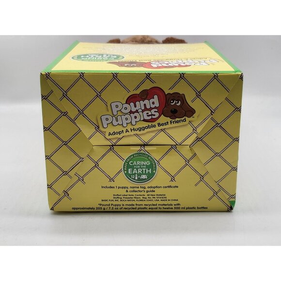Pound Puppies Brown Plush Dog Stuffed Animal New In Box Eco Friendly Gift Toy - Picture 4 of 6